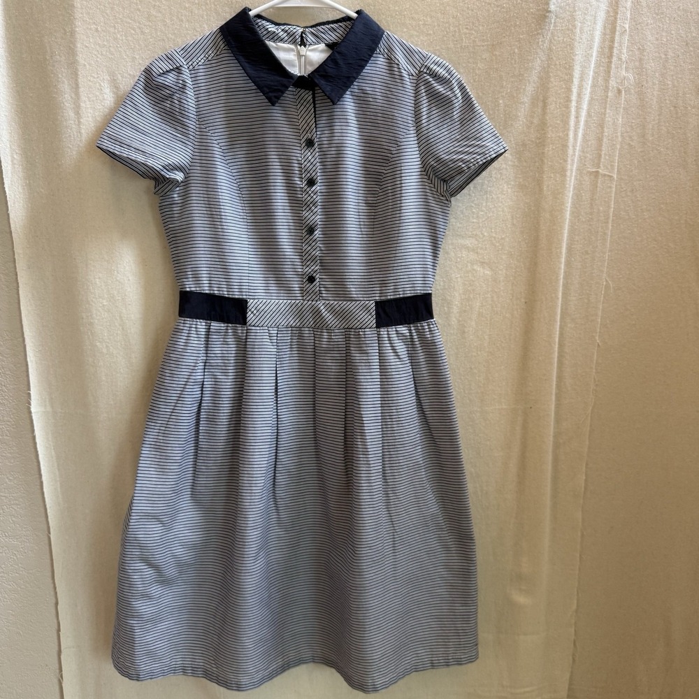 Perng Yuh Elegance‎ Women's Blue And White  Dress Size 38